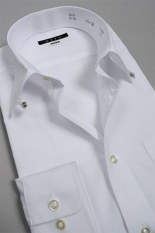 ワイシャツ・カッターシャツ 2053T-WHITE-衿2