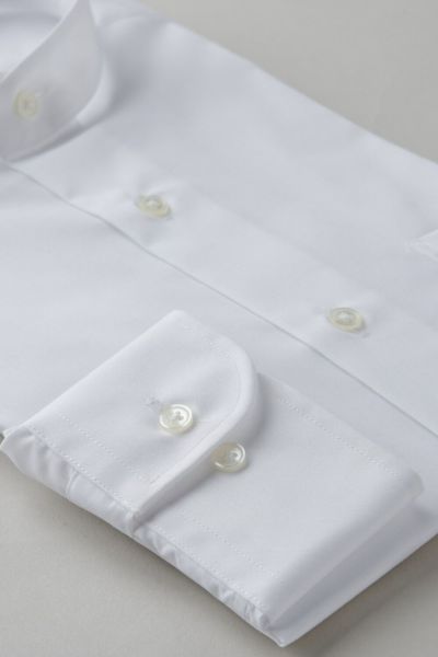 RRLヴィンテージ　オフホワイト ドレスシャツ スタンドカラー 50423-0-b.jpg