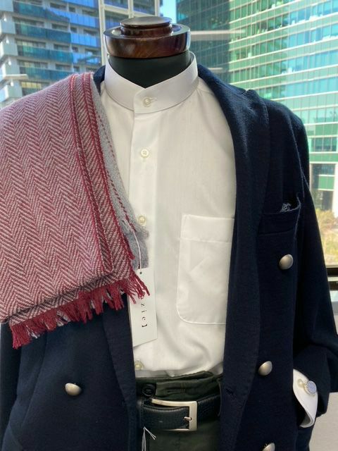 ワイシャツ 750ST-WHITE-コーディネートイメージ1