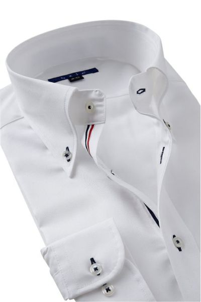 オックスフォードシャツ 衿1 8012-L09A-1-WHITE