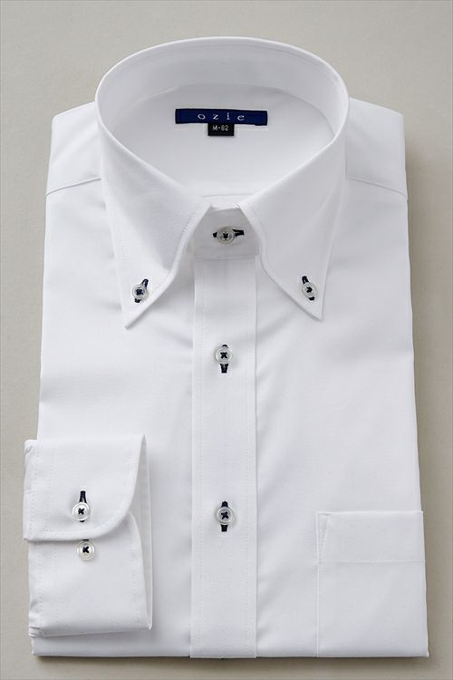 オックスフォードシャツ 8012-L09A-1-WHITE