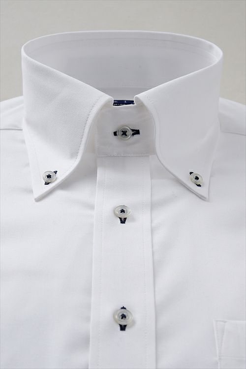 オックスフォードシャツ 衿2 8012-L09A-1-WHITE