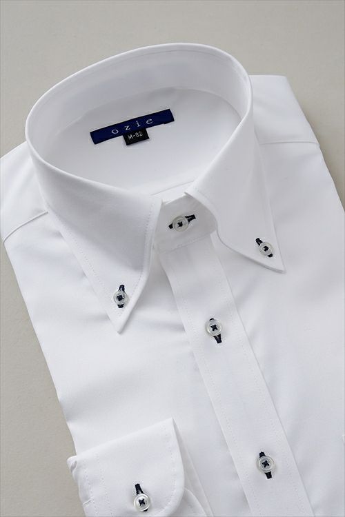 オックスフォードシャツ 衿3 8012-L09A-1-WHITE