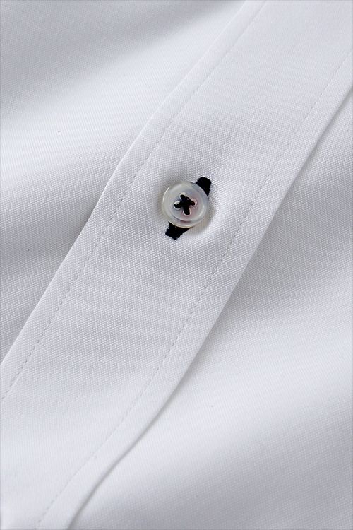 オックスフォードシャツ 生地 8012-L09A-1-WHITE