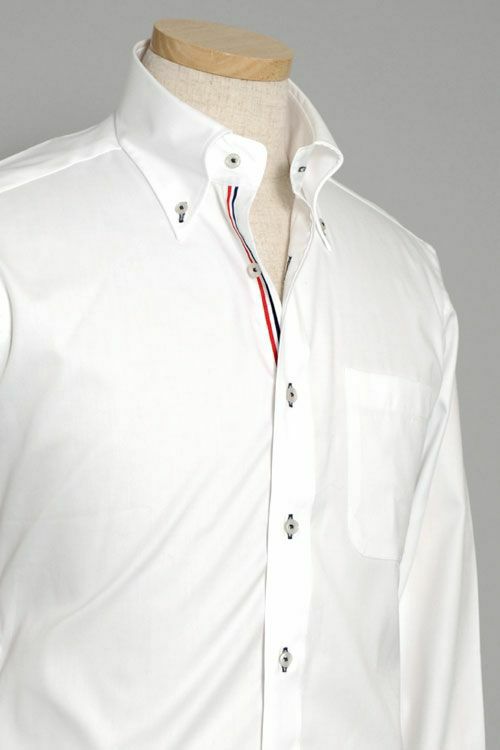 オックスフォードシャツ スタイル 8012-L09A-1-WHITE