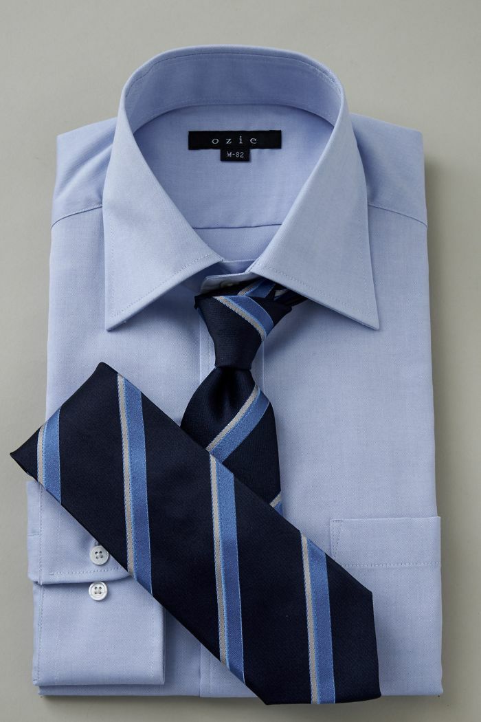 オクスフォードシャツ・コーディネート6 8023-L09A-2-SAX
