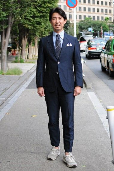 メンズ・オックスフォードシャツ コーデ6 8024-L09A-2-SAX