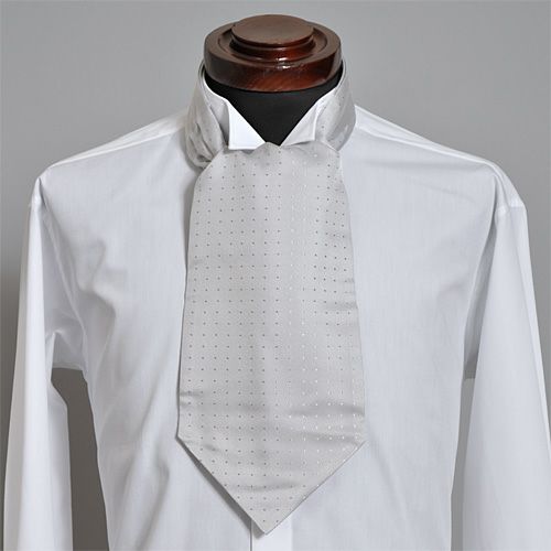 アスコットタイ・チーフセット NA-108-SILVER