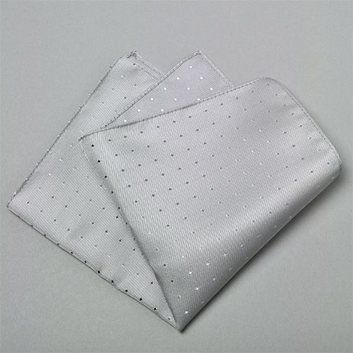 アスコットタイ・チーフセット NA-108-SILVER