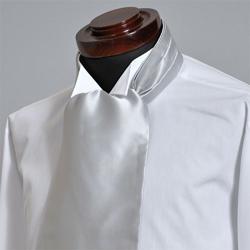 アスコットタイ・チーフセット NA-109-SILVER