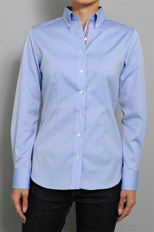 レディースシャツ フロントout 6274-A10-2-BLUE