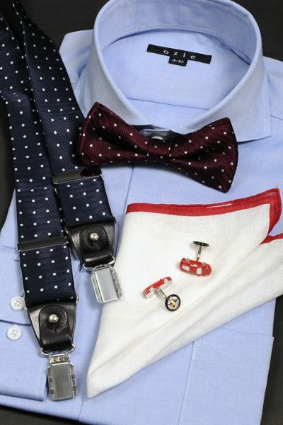 ビジネスから結婚式までメンズ小物 SP-105-NAVY