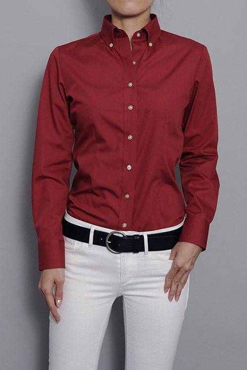 レディースシャツ・ブラウス 6965BD-3-RED-