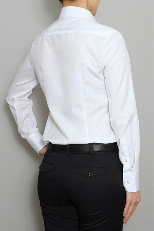 レディースシャツ　6271-1-WHITE-イン