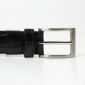クロコダイル型押しベルトバックル KE21283-19-BLACK