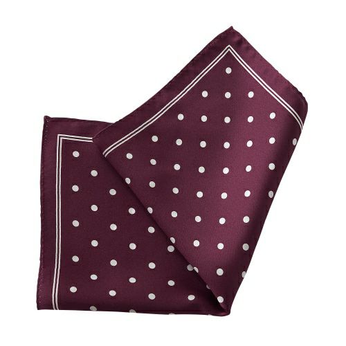 ポケットチーフ CH-D-004-WINERED