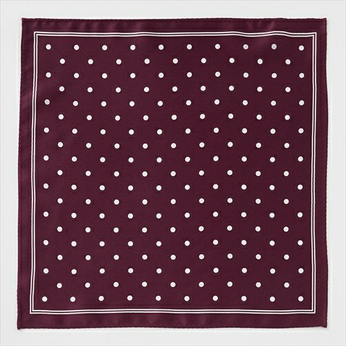 ポケットチーフ 全体 CH-D-004-WINERED