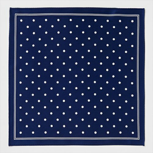 ポケットチーフ 全体 CH-D-006-NAVYBLUE