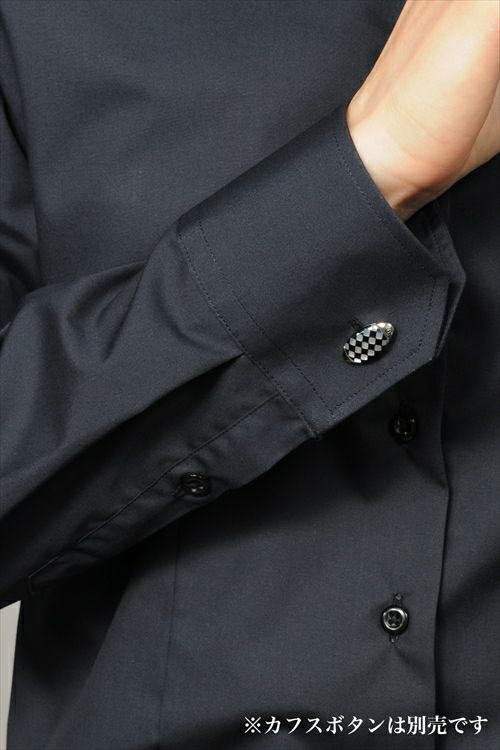 レディースシャツ　6271R-2-BLACK-カフス