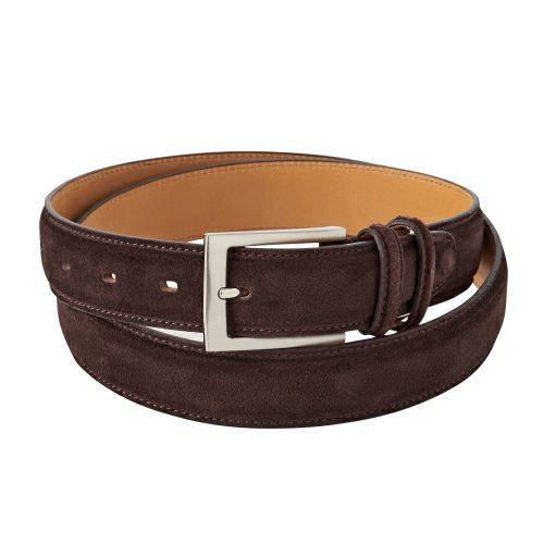 ベルト】スウェード・牛革・ダークブラウン・日本製 | ozie公式通販 オジエ 