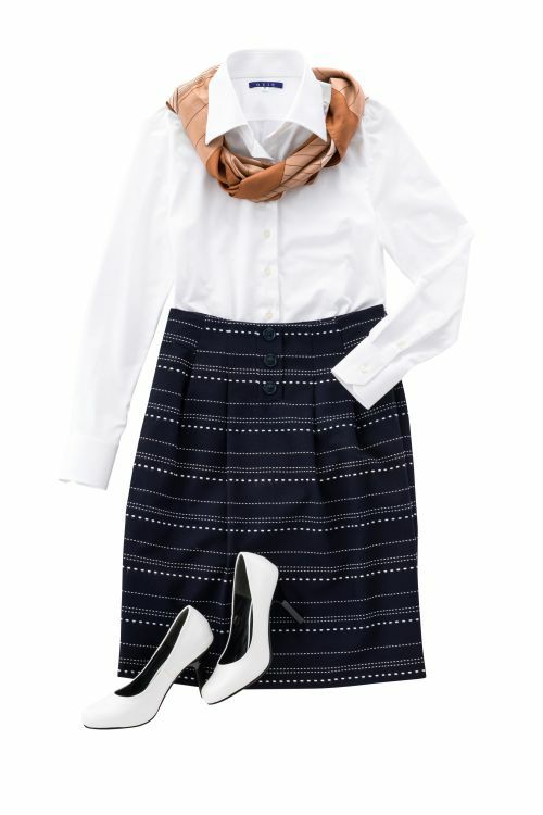 レディース  6046-E03-1-WHITE-コーディネートイメージ