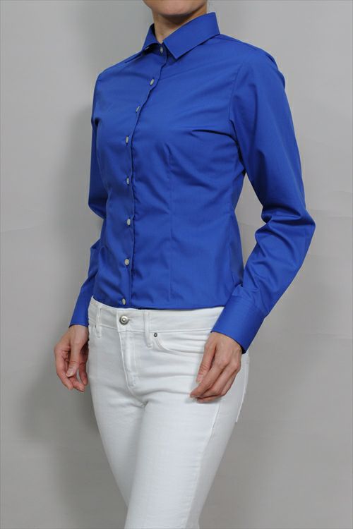 レディースシャツ 正面2 6271R-4-BLUE