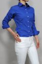 レディースシャツ 正面3 6271R-4-BLUE