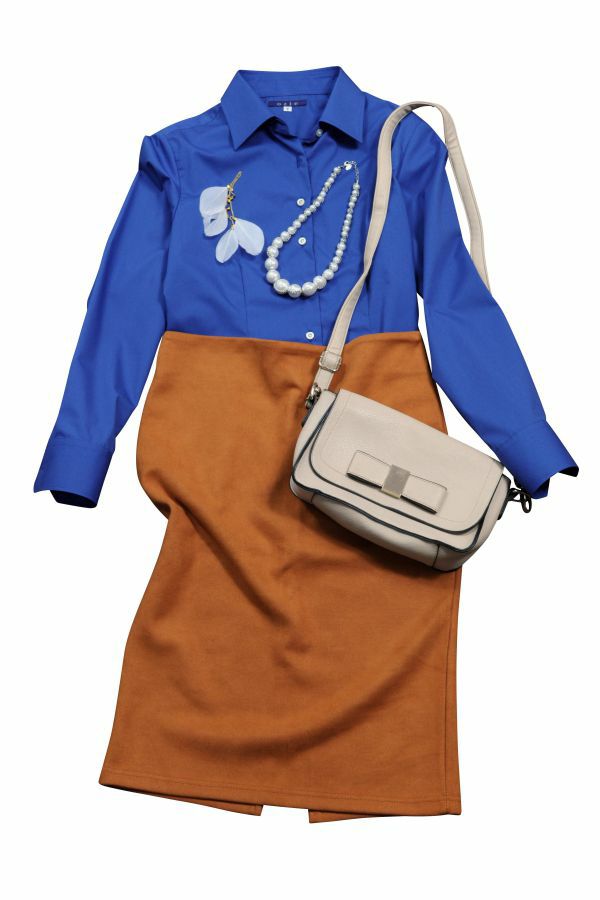 レディースシャツ コーデ3 6271R-4-BLUE