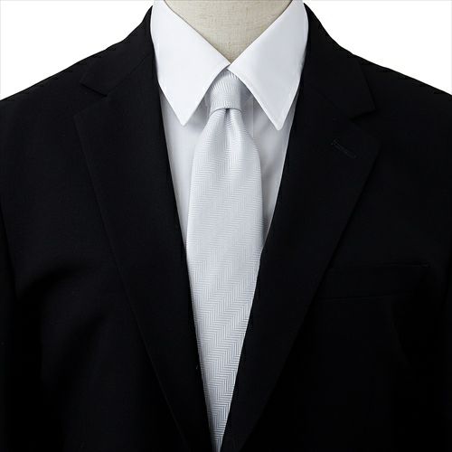 シルバータイ・フォーマルネクタイ  NS-021-コーディネートイメージ