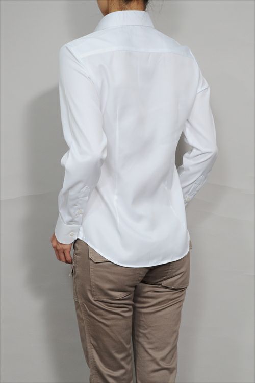 レディースシャツ　6271-F01-WHITE-バック