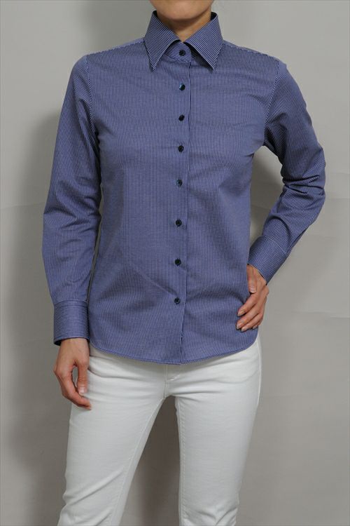 レディースシャツ5 6046-F02-BLUE