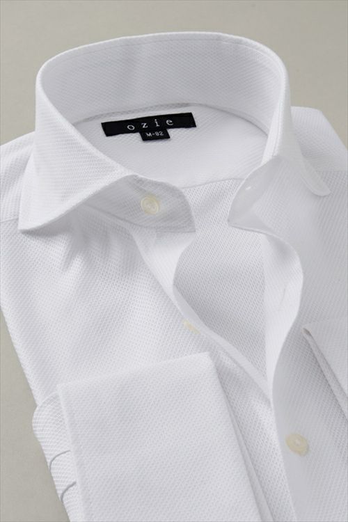 ワイシャツ8006-G03A-WHITE衿２