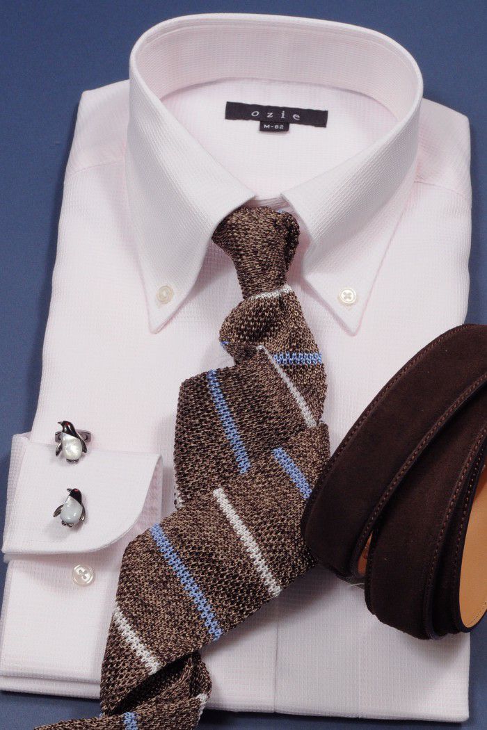 ニットタイ NK-032-BROWN コーディネート4