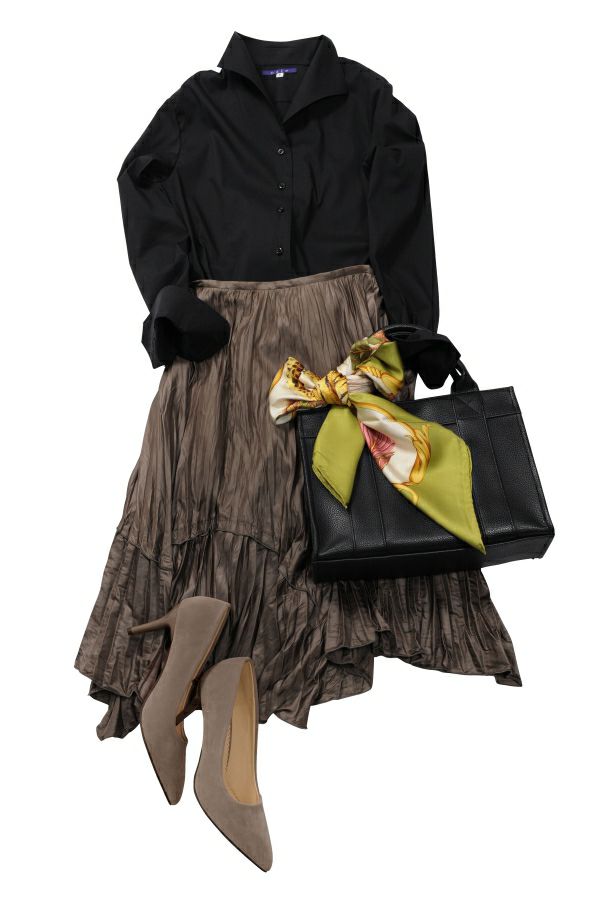 レディース  6051-F08-BLACK-コーディネートイメージ