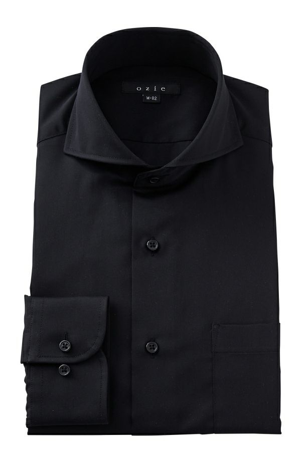 メンズワイシャツ カッターシャツ 8070 Y03a Black