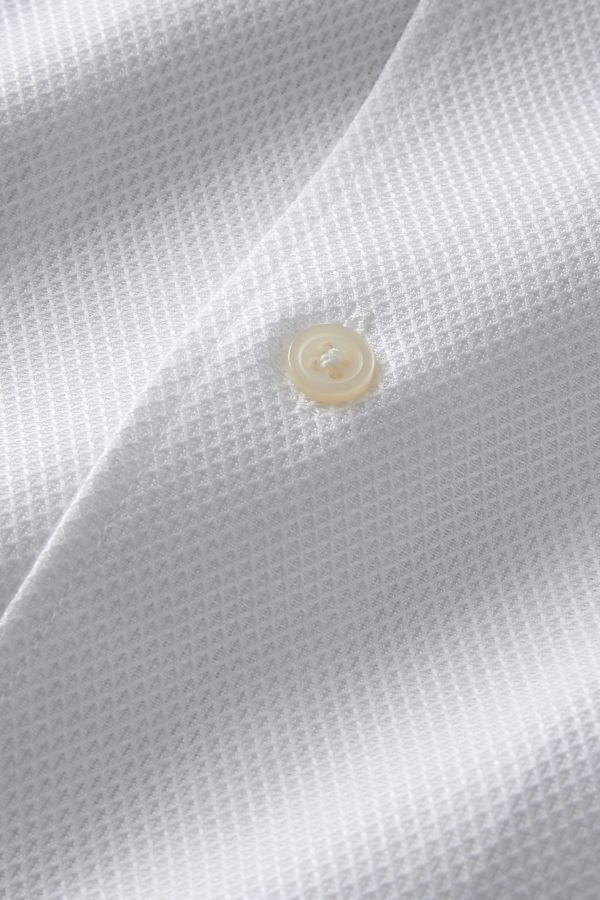ワイシャツ ドレスシャツ 生地 8051-E03L-WHITE