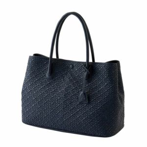 【バッグ】<br>鞄・P.I.D Rafale・イントレチャート・トートバッグ・ 山羊革・ネイビーブルー
