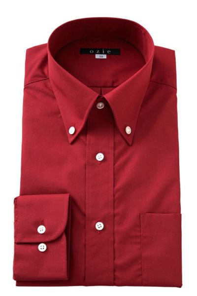 ワイシャツ 形態安定 8011-D-RED