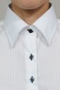 レディースシャツ　6071-G10-2-WHITE-衿