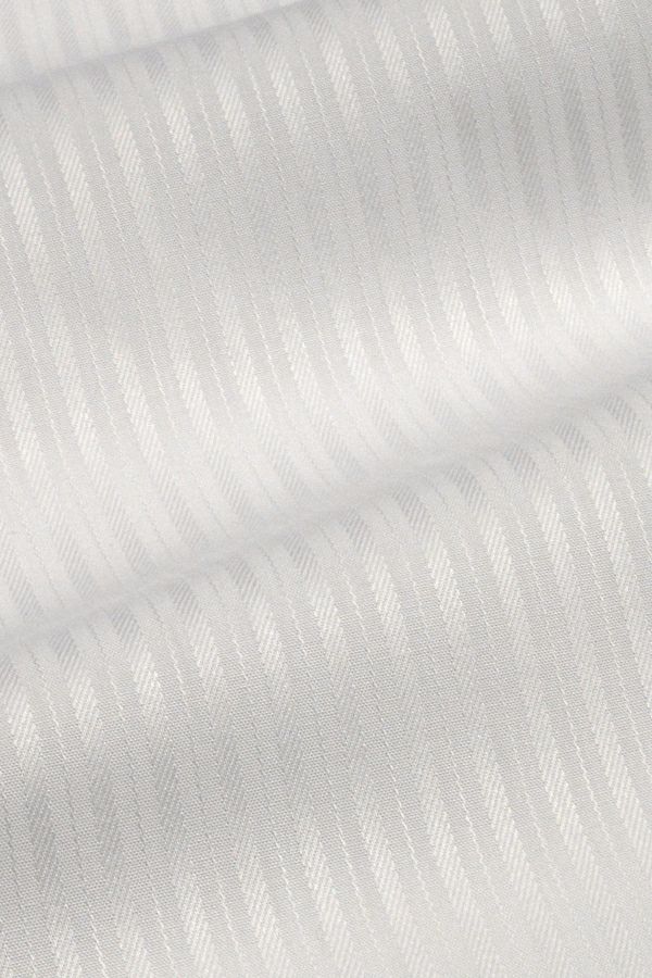 レディースシャツ　6071-G10-2-WHITE-生地