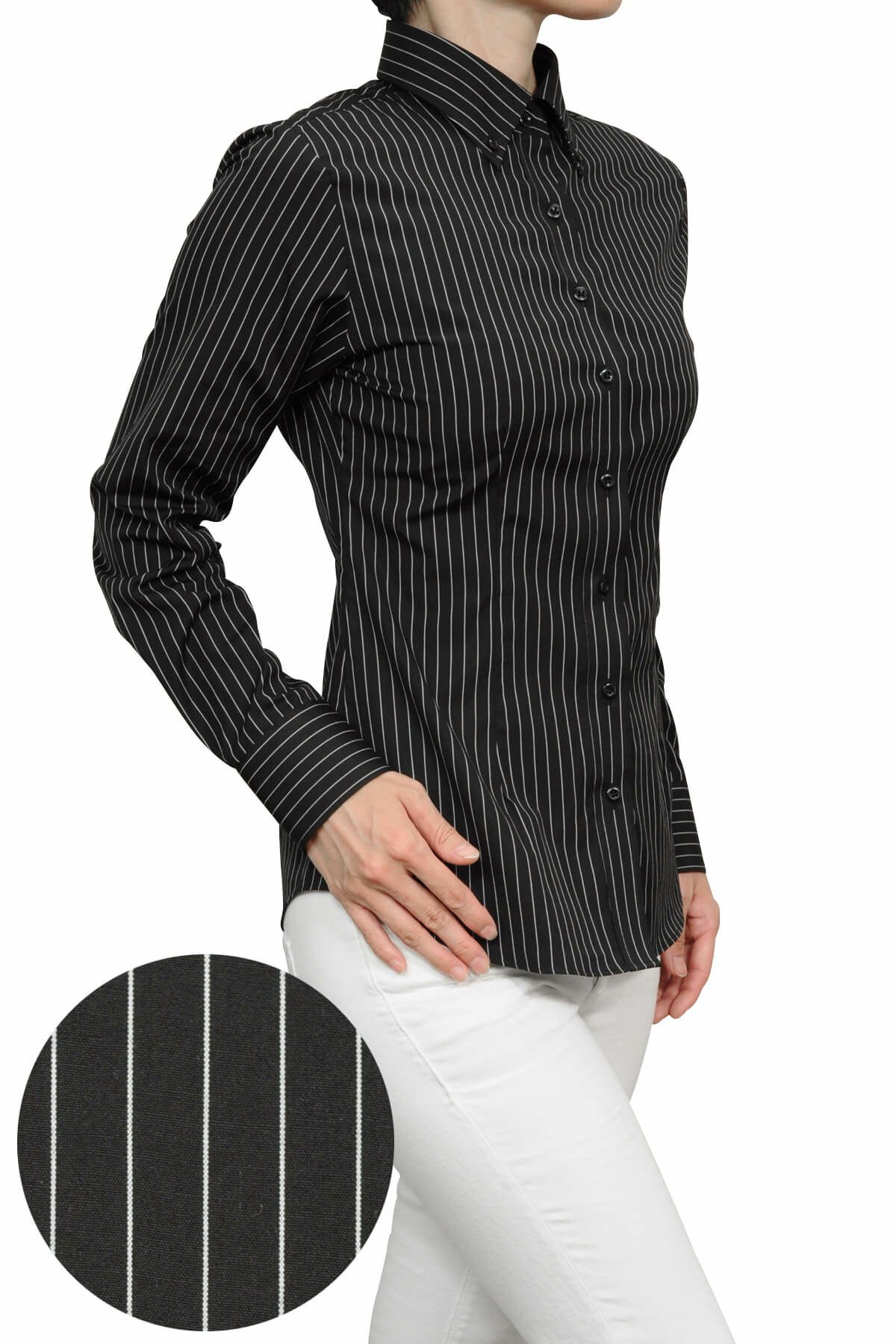 レディースシャツ ブラウス 6274 H07 Black