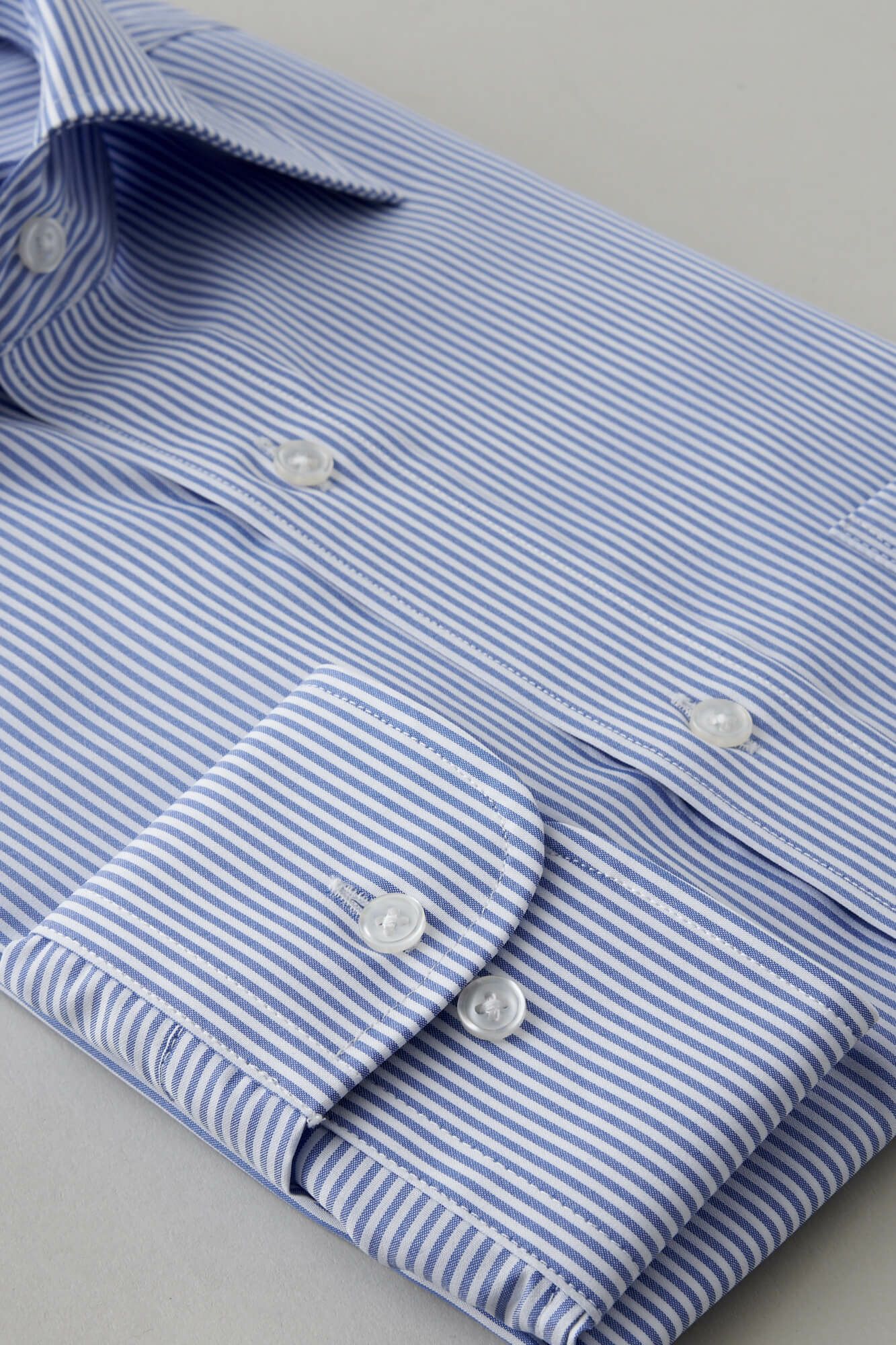 ワイシャツ  8023-Y12B-BLUE-カフス