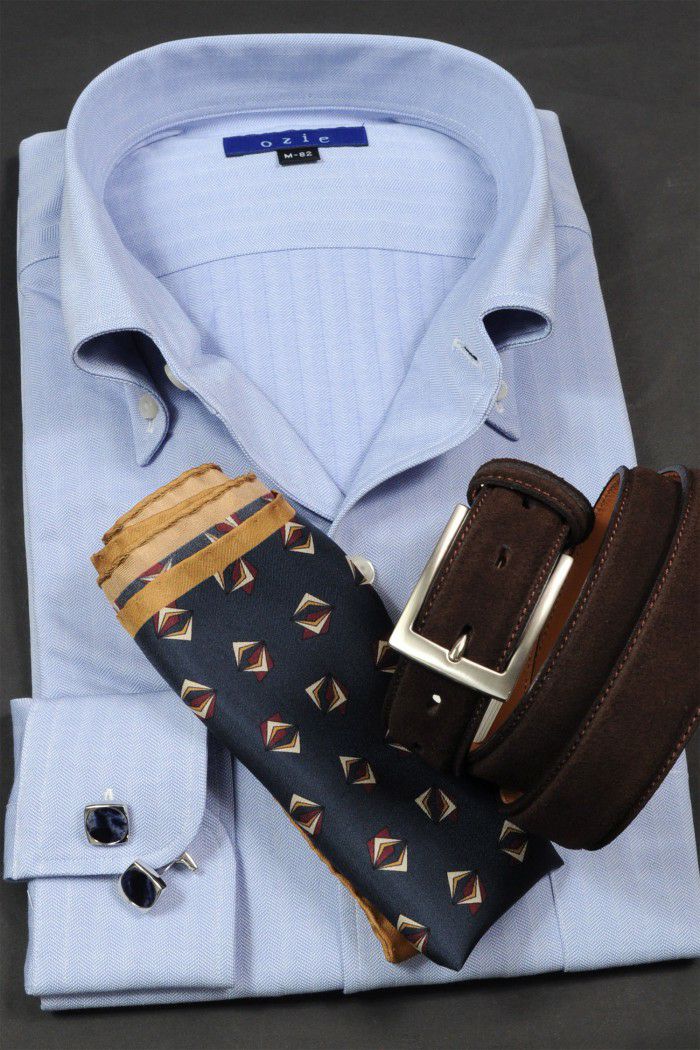  ワイシャツ・ニットシャツ 8054-Y04C-BLUE-コーディネートイメージ5