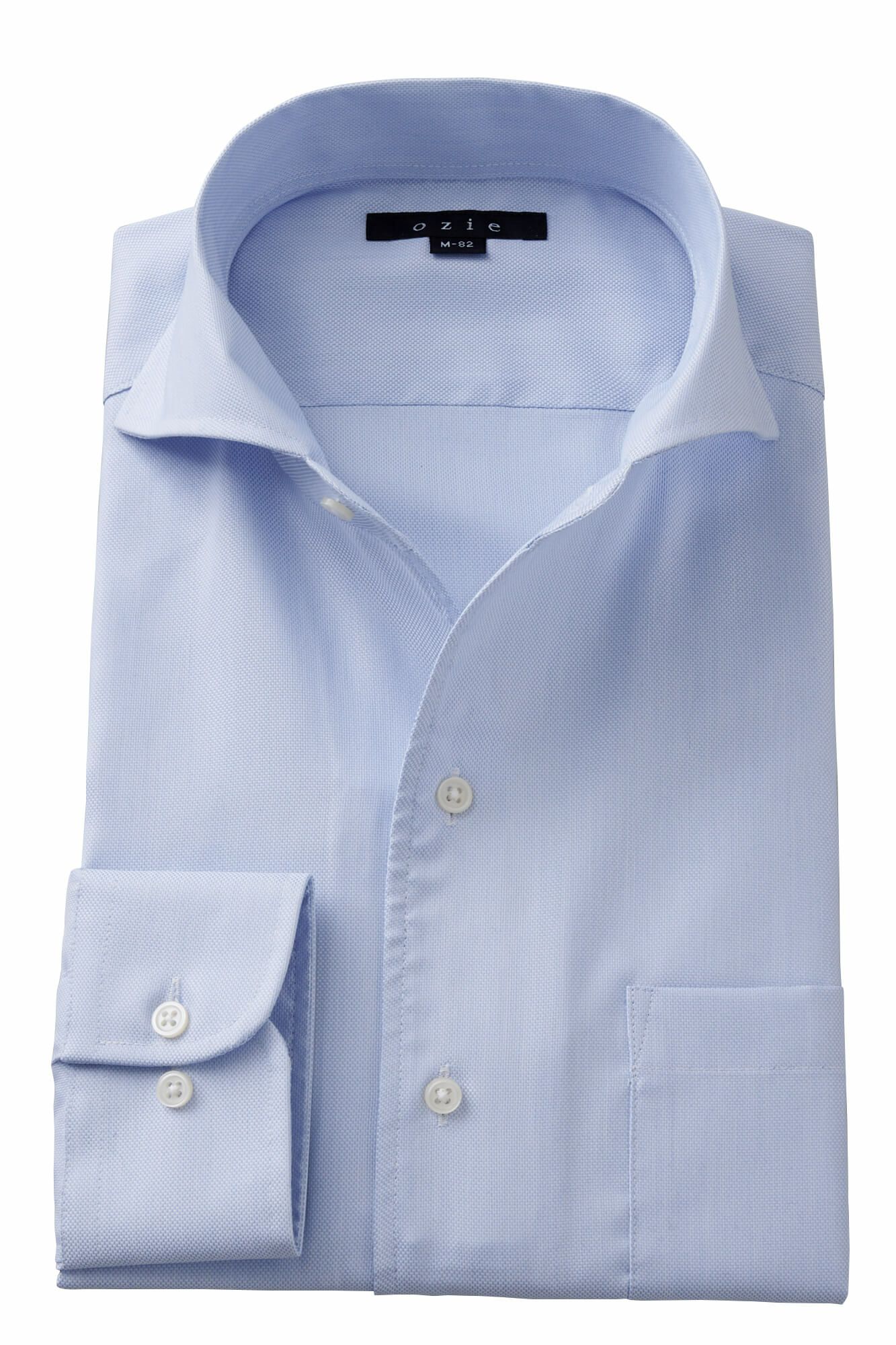 メンズ イタリアンカラーシャツ ワンピースカラ シャツ ノーネクタイシャツ ワイシャツ