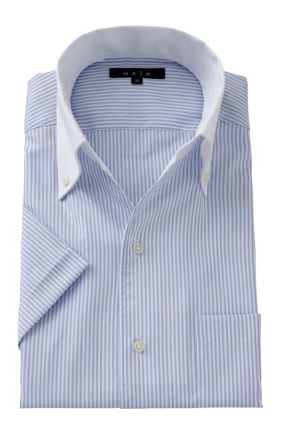 ワイシャツ・カッターシャツ・半袖 8044SSCL-A04A-BLUE