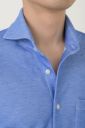 ワイシャツ・ニットシャツ・半袖 8014SS-A04B-BLUE-衿