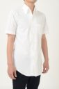 ワイシャツ・ニットシャツ・半袖 8054SS-A04E-WHITE-アウト