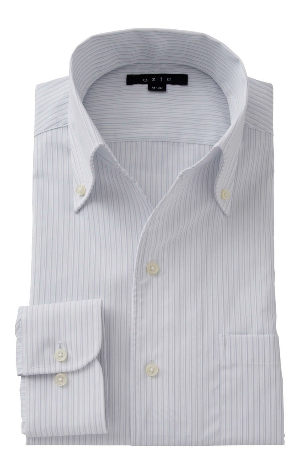 メンズ イタリアンカラーシャツ ワンピースカラ シャツ