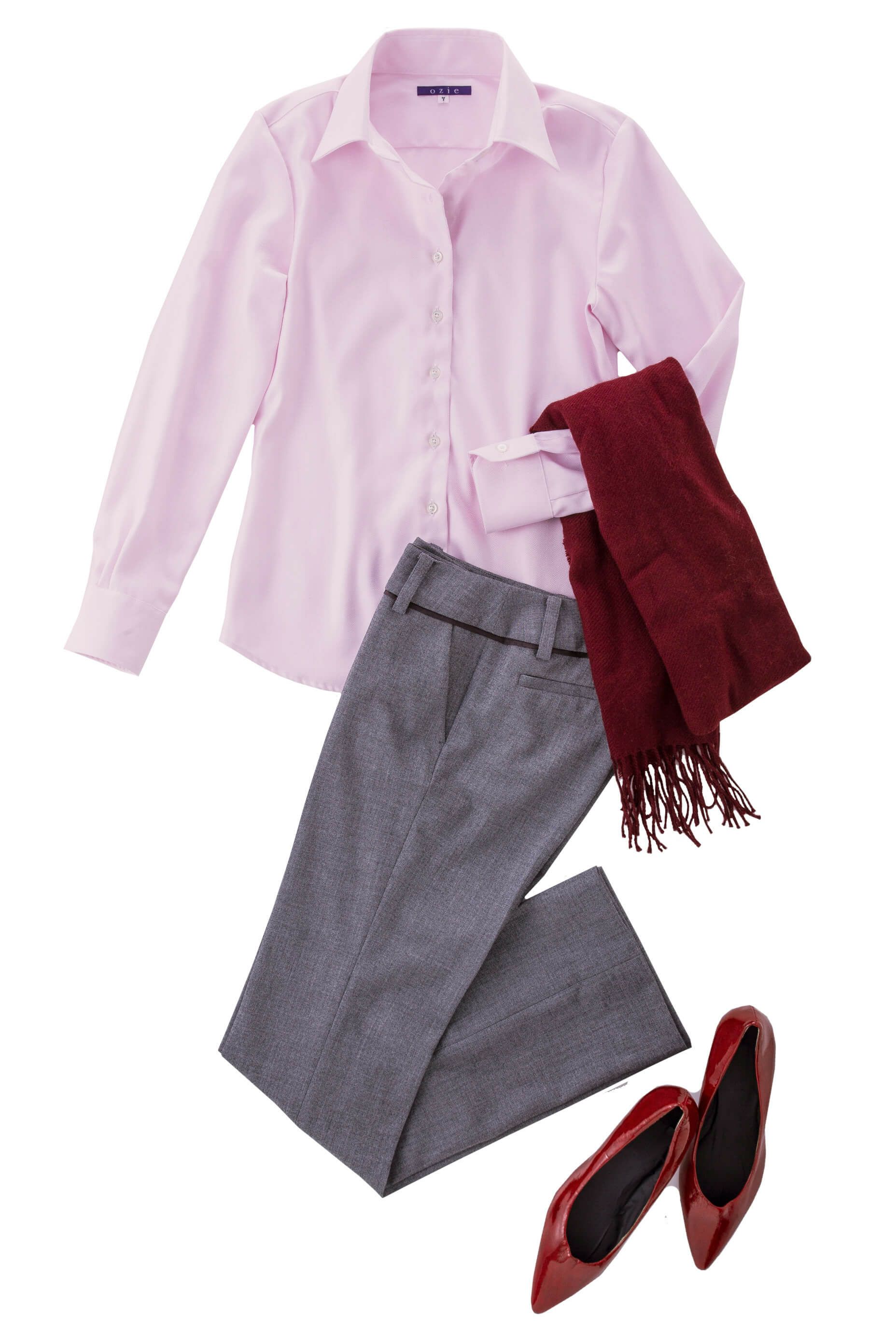 レディースシャツ　コーディネート1 6071-J09-PINK