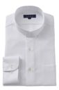 スタンドカラーシャツ 8063-A10B-WHITE